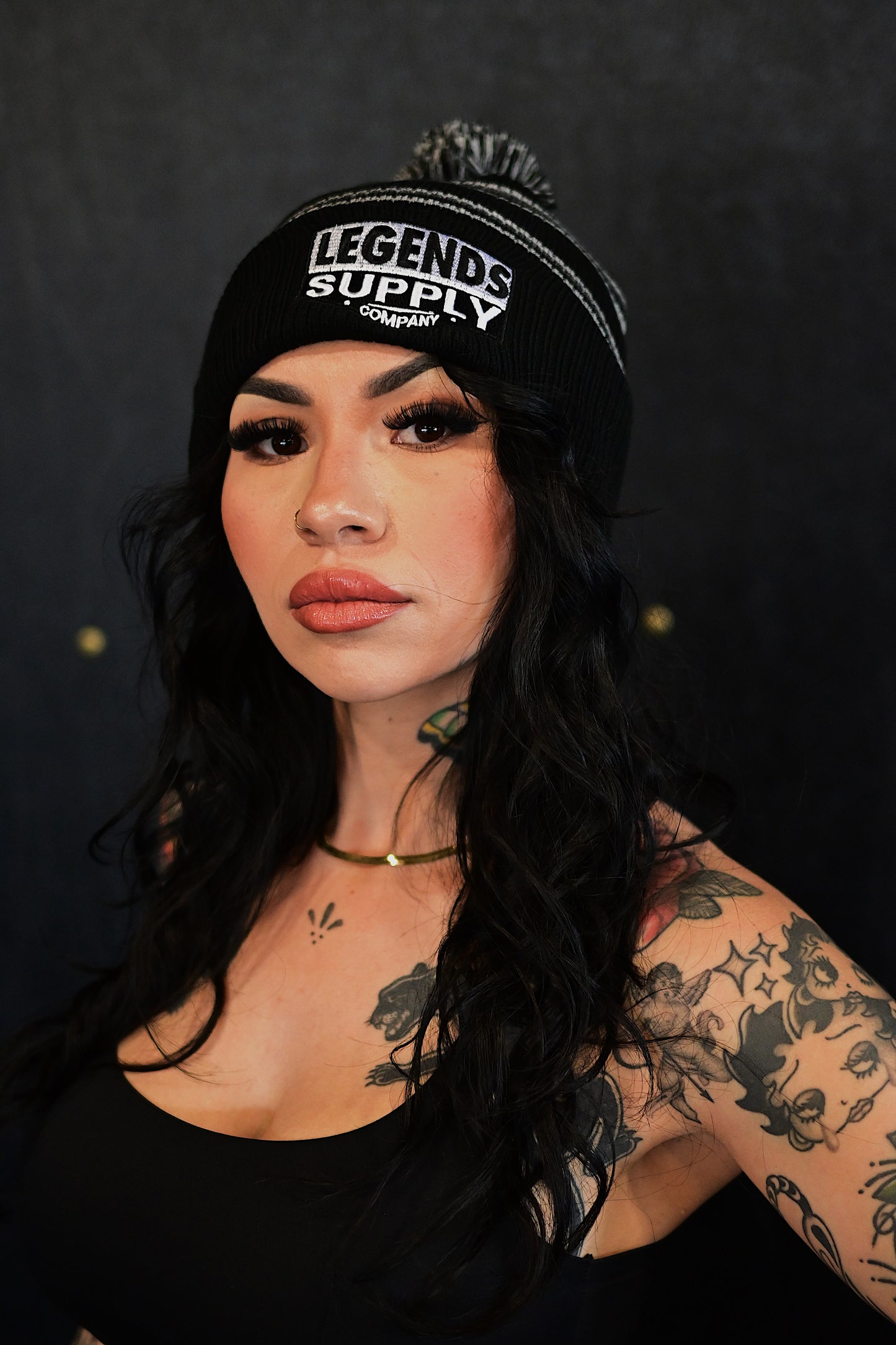 LSC MONO V1 POMPOM BEANIE